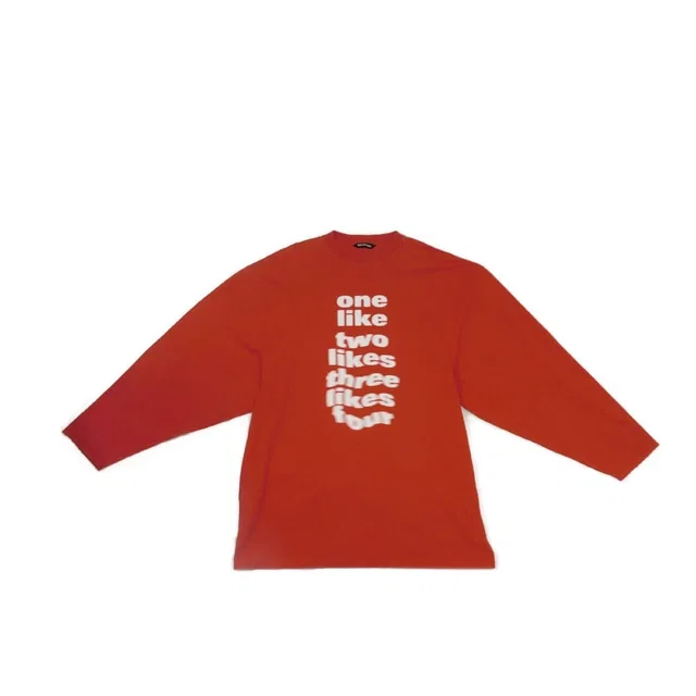Balenciaga Logo Crewneck Cotton Long Sleeve T Shirt from LuxUness