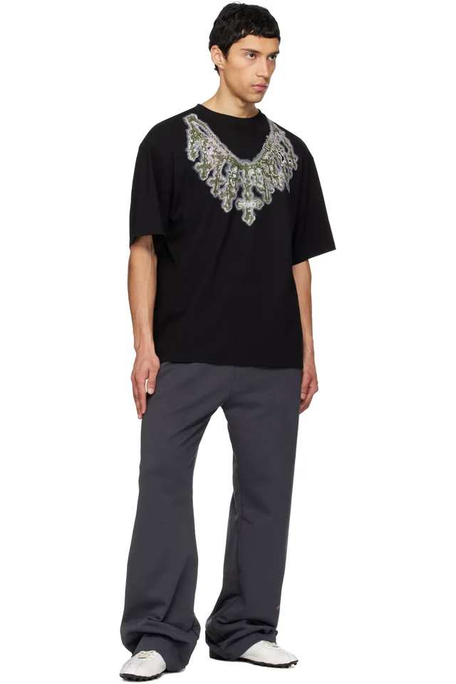 We11done Black Cross Necklace T-shirt, photo 4 of 4 from SSENSE