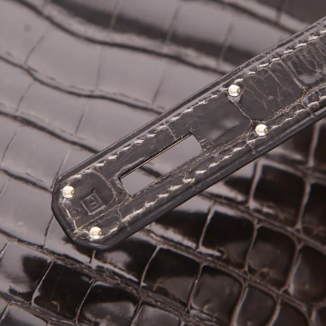Hermès Birkin 35 cm handbag in Grey Crocodile from Collector Square, photo 6 of 6