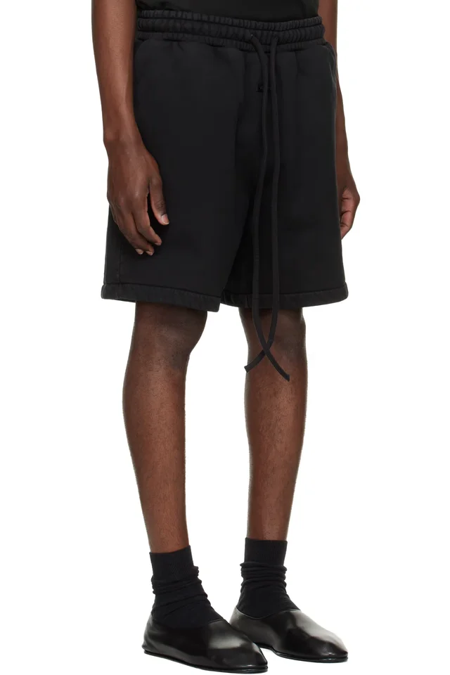 Fear of God Black Vacation Sweat Shorts, photo 2 of 2 from SSENSE