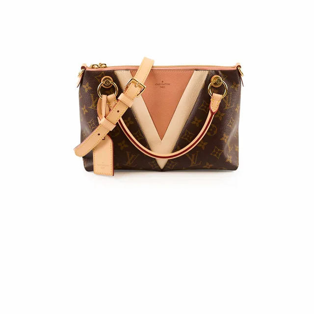 Louis Vuitton V Tote BB Monogram Pink in Pink Canvas from The Purse Affair