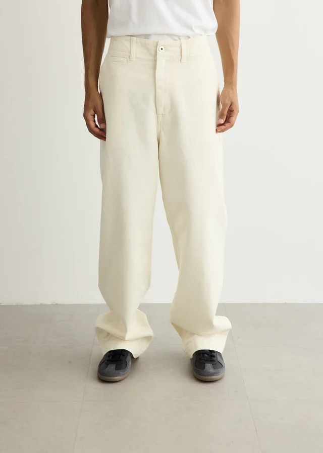 Norse Projects Hengifoss High Waist Heavy Twill Trousers in Beige from Incu, photo 1 of 1