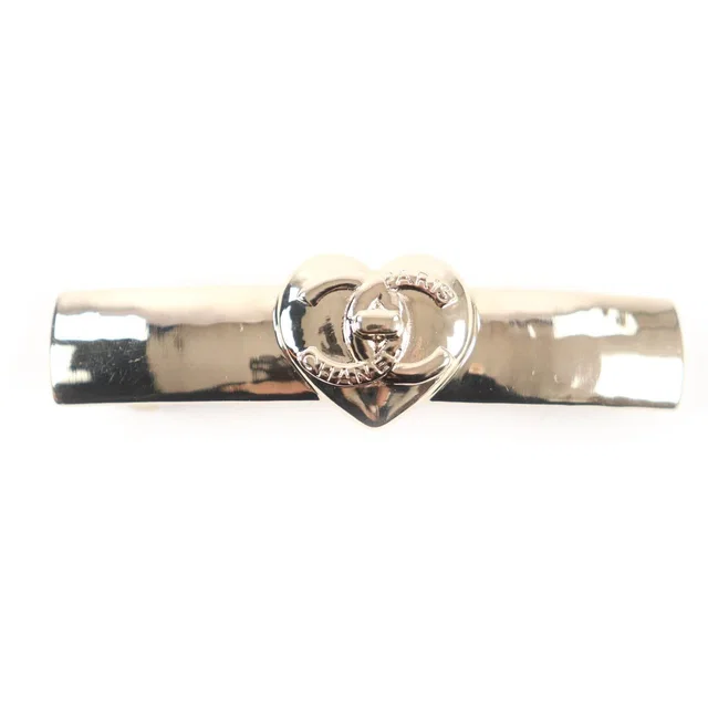 Chanel B22 B Ab9124 Coco Mark Heart Barrette Hair Accessory from The Reluxe