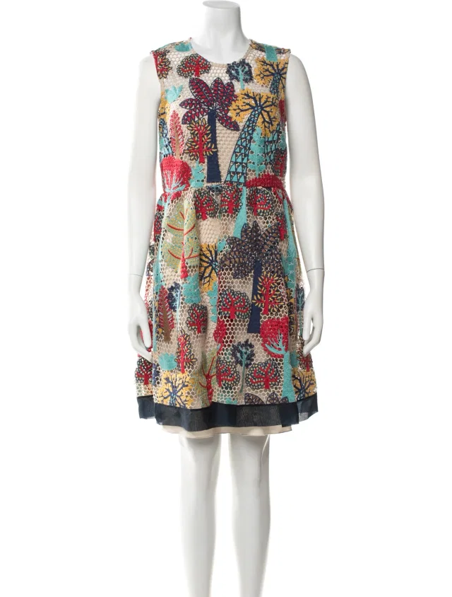 REDValentino Floral Print Mini Dress in Red from The RealReal