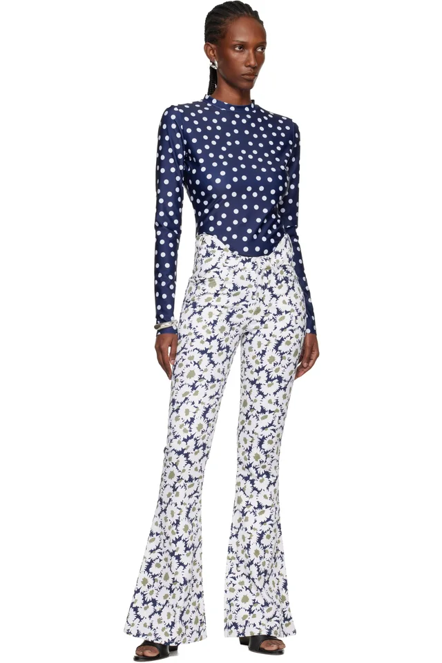 Jean Paul Gaultier Navy 'The Polka-Dot' T-shirt, photo 5 of 5 from SSENSE
