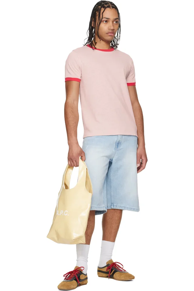 A.P.C. Beige Ninon Small Tote, photo 4 of 4 from SSENSE