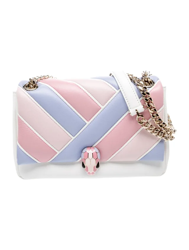 Bvlgari Leather Shoulder Bag w/ Tags in pink Leather from The RealReal