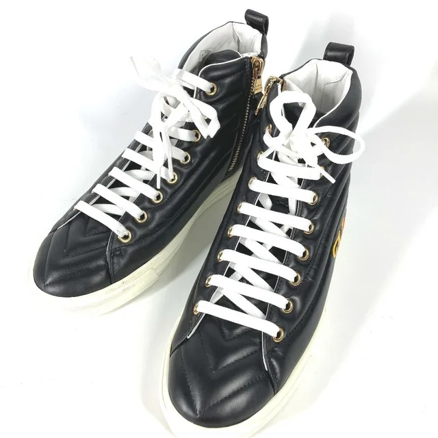 Louis Vuitton Rainbow Stellar Line High-Top Sneakers CL0149 in Black/ Leather from Elady