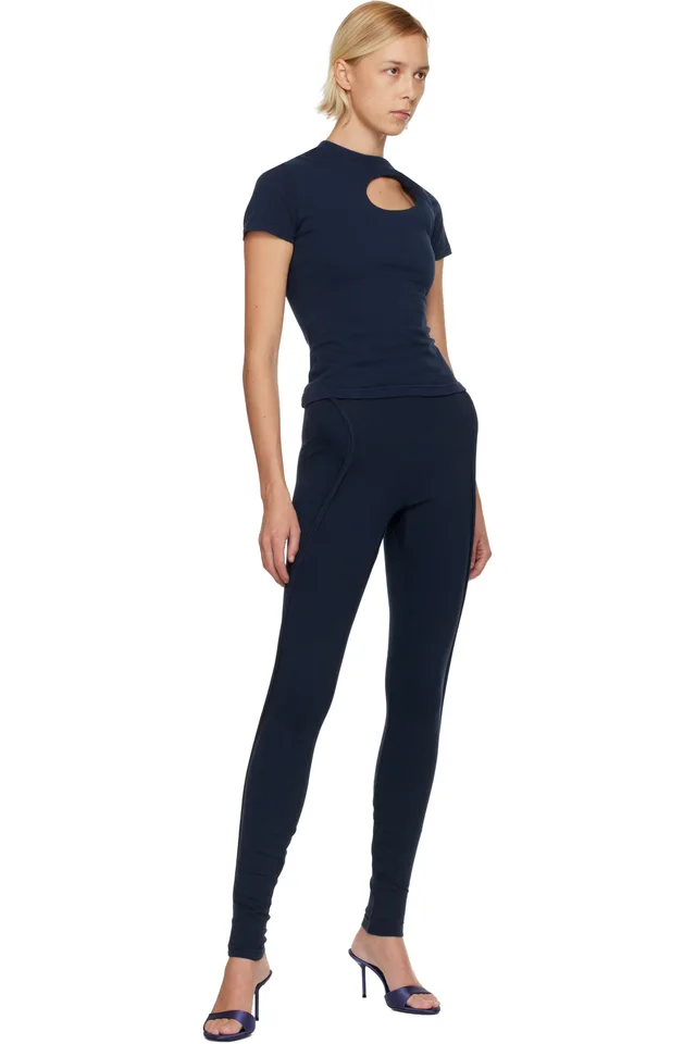 Ottolinger Navy Sculpted Hip Leggings, photo 4 of 4 from SSENSE