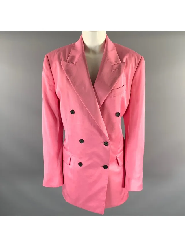 Tom Ford Size M Pink Acetate Viscose Double Breasted Blazer in pink from Poshmark