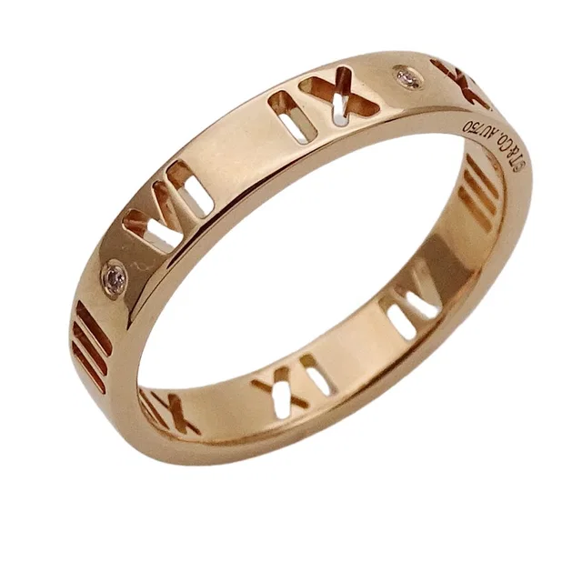 Tiffany & Co. Ring Diamond Atlas Earrings Pink Gold No 11 in Pink from The Reluxe