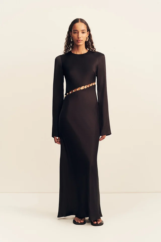 Shona Joy WINSLOW ASYMMETRIC MAXI DRESS WITH BEADS - BLACK from Shona Joy, photo 1 of 1