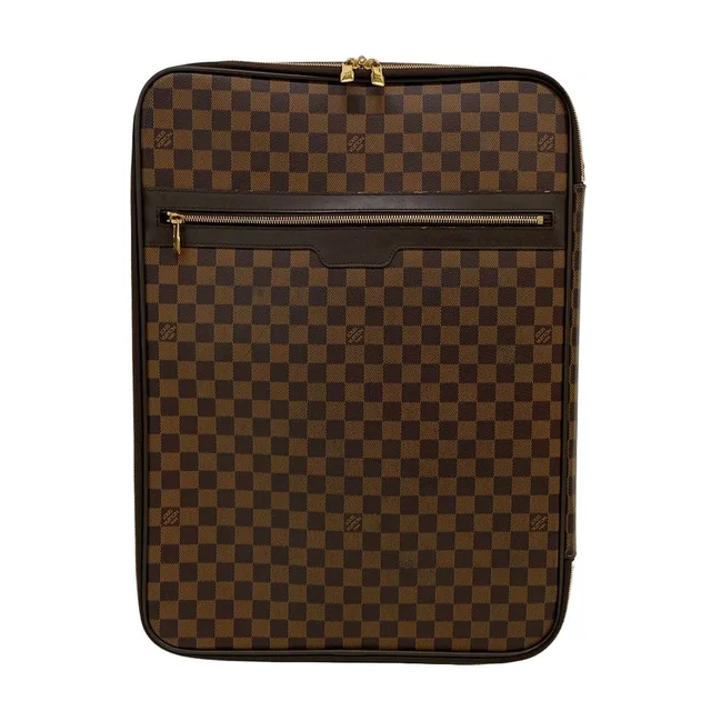 Louis Vuitton Travel Bag Damier Pegase 55 Ebene in Brown Canvas from The Reluxe