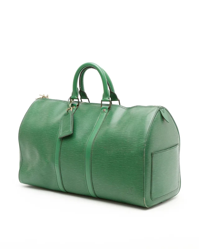 Louis Vuitton Epi Keepall 45 Weekend Bag in Suede from A Retro Tale, photo 2 of 11