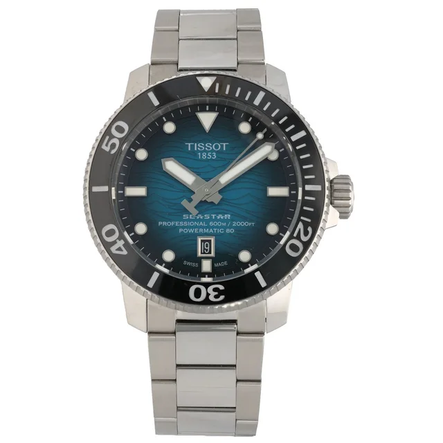 Tissot Seastar 200 T120607A 46mm Stainless Steel Watch from H&T