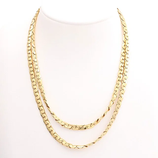Dior Design Chain Necklace, Gold in Gold from VINTAGE QOO TOKYO