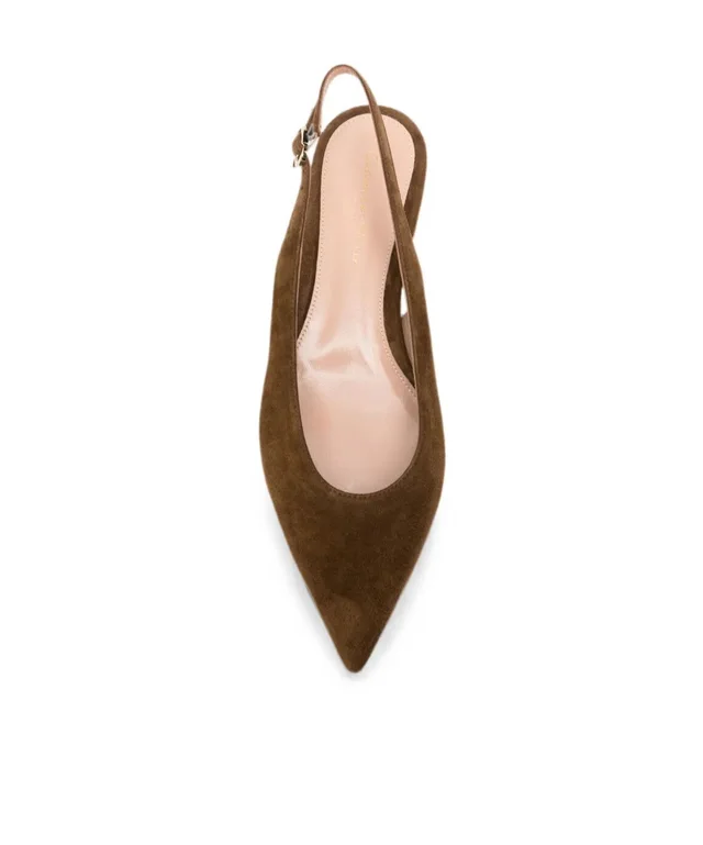 Gianvito Rossi slingback pointed-toe ballet flats, photo 4 of 4 from SENSER