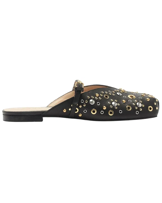 FARM Rio Studded Square Toe Leather Ballerina Flat, image 1 of 1 from Rue La La