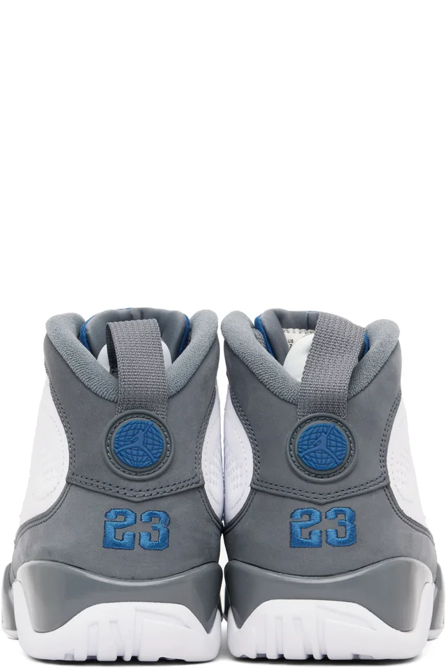 Nike Jordan Gray & White Air Jordan 9 Retro Sneakers, photo 2 of 5 from SSENSE
