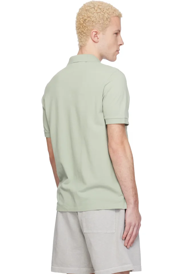 Stone Island Green 2200008 Organic Cotton Piqué Stretch Polo, photo 3 of 4 from SSENSE