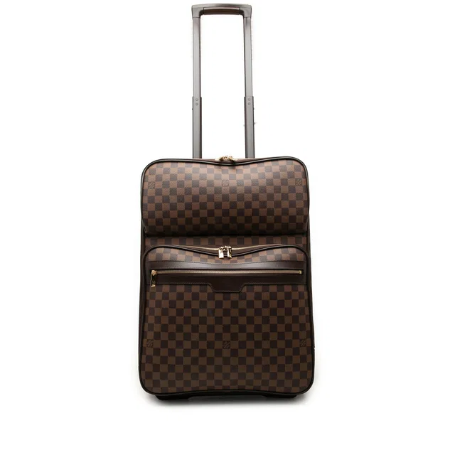 Brown Louis Vuitton Damier Ebene Pegase Legere Business 55 Travel Bag in Brown Canvas from Designer Revival, photo 1 of 1
