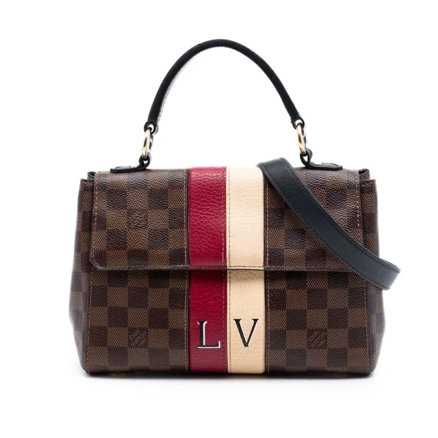 Brown Louis Vuitton Damier Ebene Bond Street BB Satchel in Brown Canvas from Designer Revival
