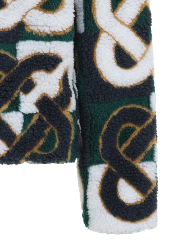 Casablanca Classic Plaid Logo Fleece Jacket, photo 4 of 4 from SENSER