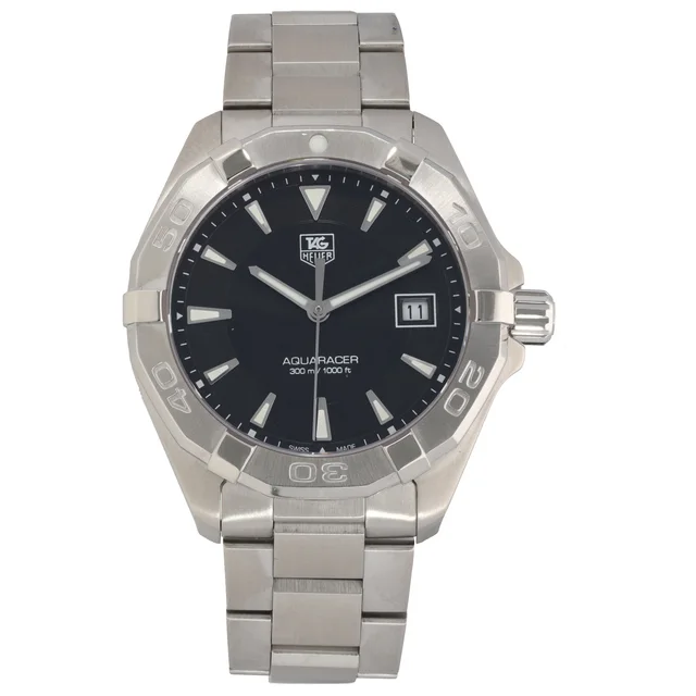 TAG Heuer Aquaracer WAY1110 41mm Stainless Steel Watch from H&T