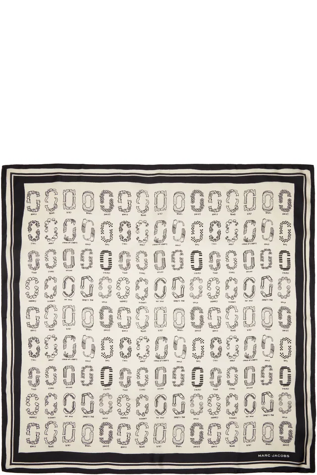 Off-White & Black J Marc Square Scarf, image 1 of 1 from SSENSE