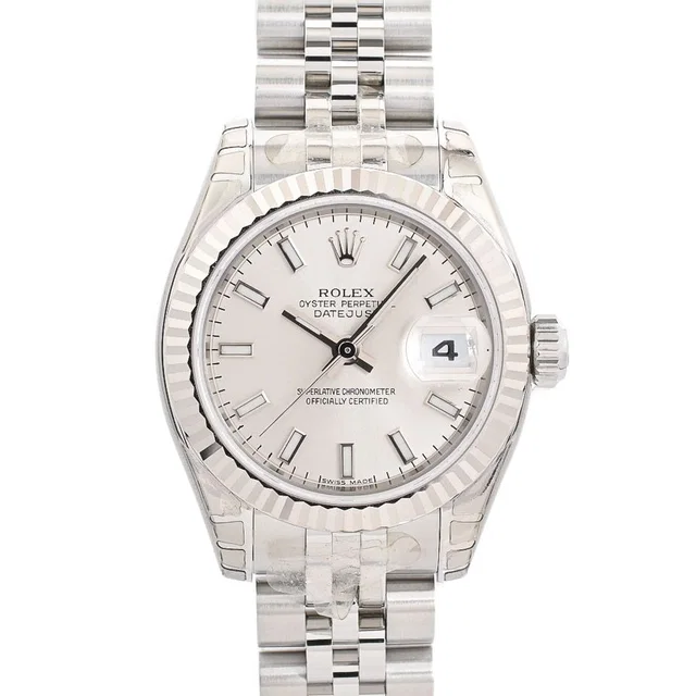 Rolex Watch Datejust White Gold in White from The Reluxe