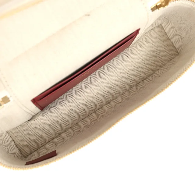 Chanel "Supple" Top Handle Long Vanity Case in White Grained Calfskin from Madison Avenue Couture, photo 8 of 10