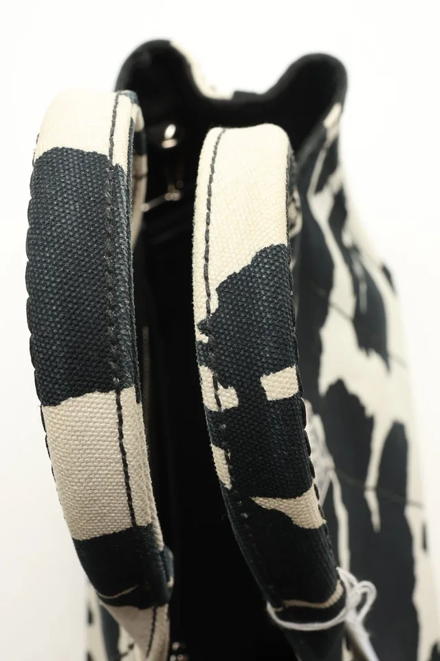Prada Canapa Cow Print Tote Bag in Canvas from A Retro Tale, photo 6 of 8