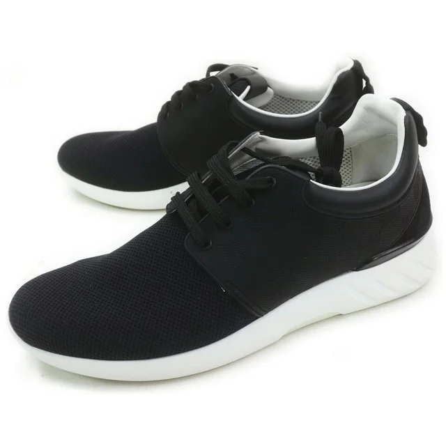 Louis Vuitton 7.5 Men's 8.5 US Black Damier Fastlane Sneakers in Black Suede from Bagriculture