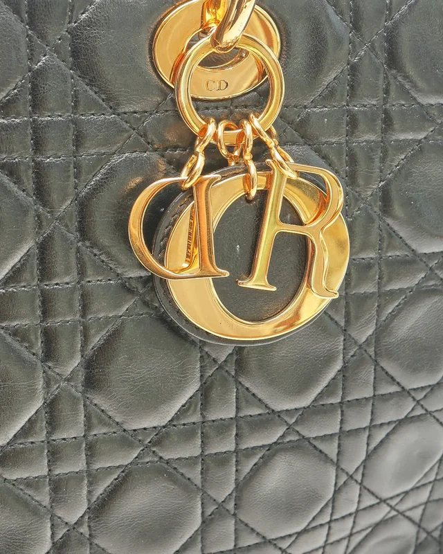 Large Lady Dior Bag in Leather from A Retro Tale, photo 6 of 10