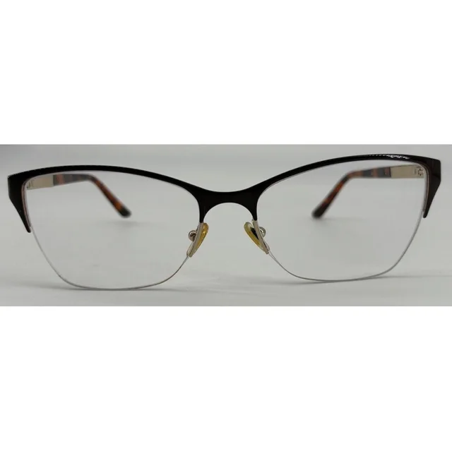 Versace Tortoise Shell Eyeglass Frames Ve1218 1345 53-17 Gold Metal Halfrim&Case in brown|red from Poshmark