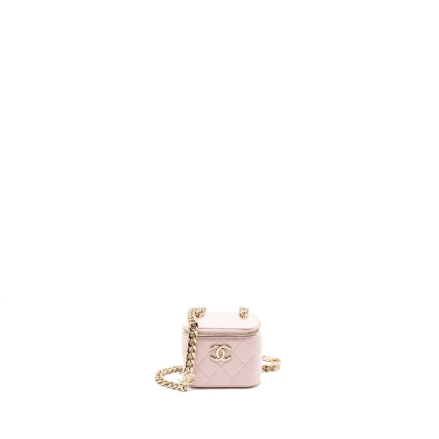 Chanel mini vanity case in Pink Lambskin from EMIER