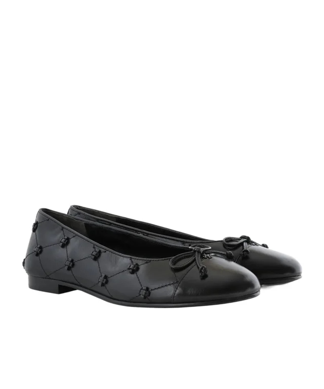 Tory Burch Cap Toe Bunny Knot Ballerinas, photo 2 of 3 from SENSER