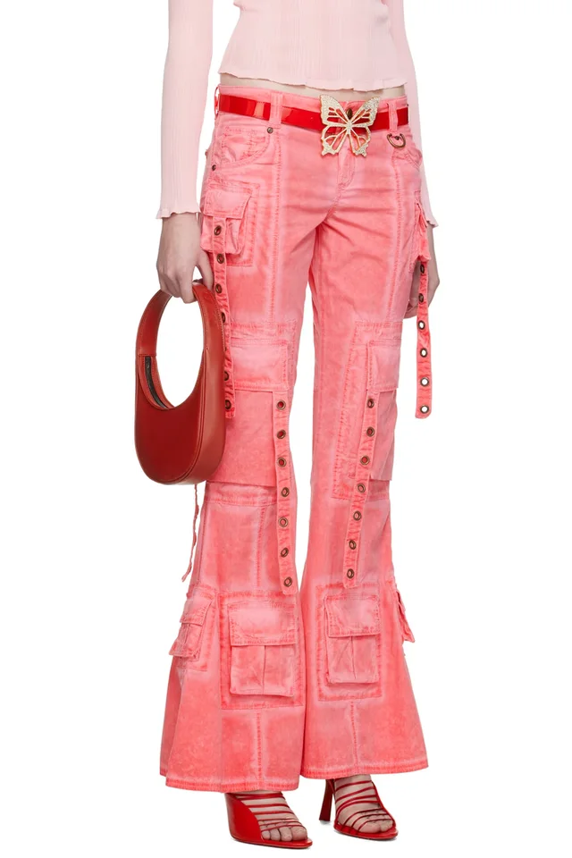 Blumarine SSENSE Exclusive Pink Trousers, photo 2 of 5 from SSENSE