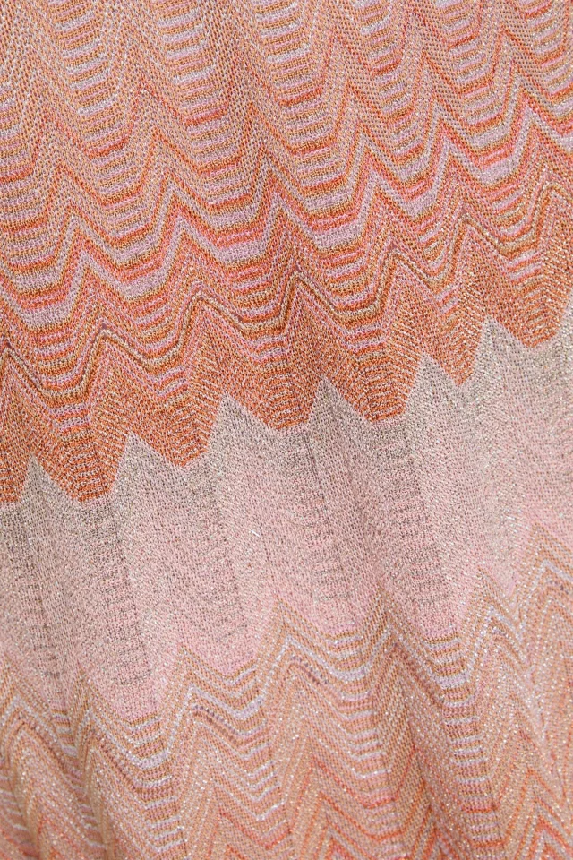 Missoni Metallic Zigzag Crochet-Knit Turtleneck Mini Dress, photo 8 of 8 from THE OUTNET