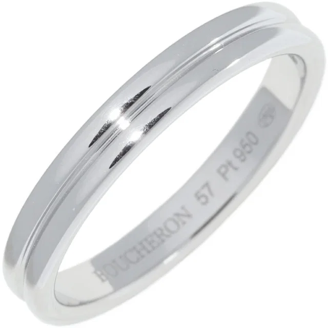 Boucheron Godron Pt950 Ring Size 17 from LuxUness