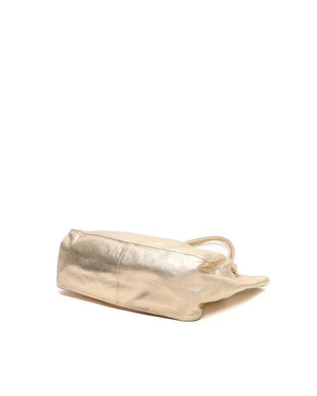 Prada Drawstring Tassel Metallic Tote Bag in Leather from A Retro Tale, photo 5 of 9