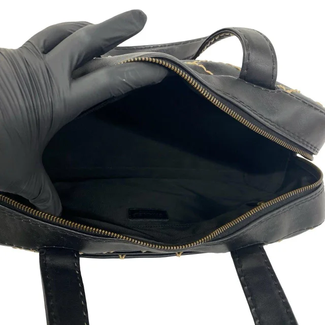 Chanel Wild Stitch Lambskin Handbag in Black Lambskin from LuxUness, photo 9 of 10