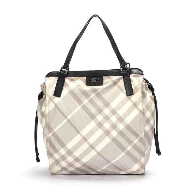 Burberry Mega Check Buckleigh Tote Canvas Tote Bag in Canvas from LuxUness