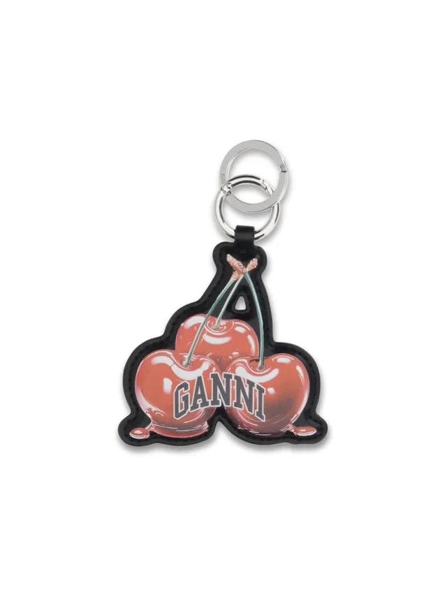 GANNI Cherry-Shaped Keyring — Red Bracelets in Red Resin from HEWI