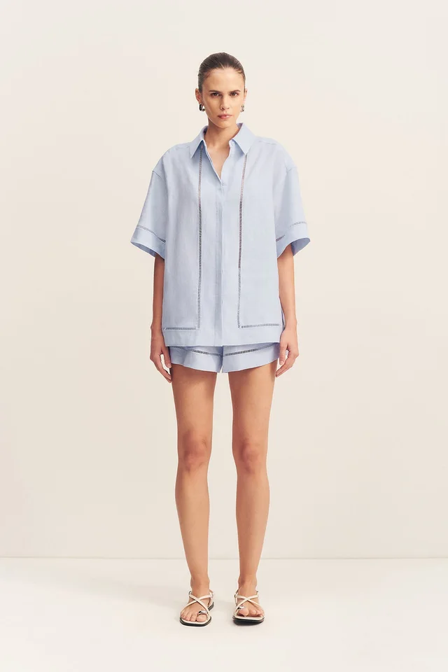 Shona Joy TOMMY LINEN SHIRT - SKY from Shona Joy, photo 1 of 1