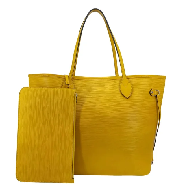 Louis Vuitton Neverfull MM Epi Leather Shoulder Bag Mustard in Yellow Leather from Dallas Designer Handbags
