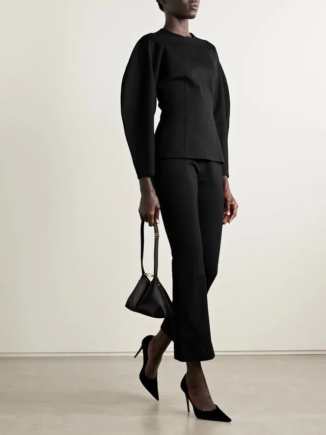 CAROLINA HERRERA Ponte flared pants in Black, photo 2 of 2 from NET-A-PORTER (Canada)