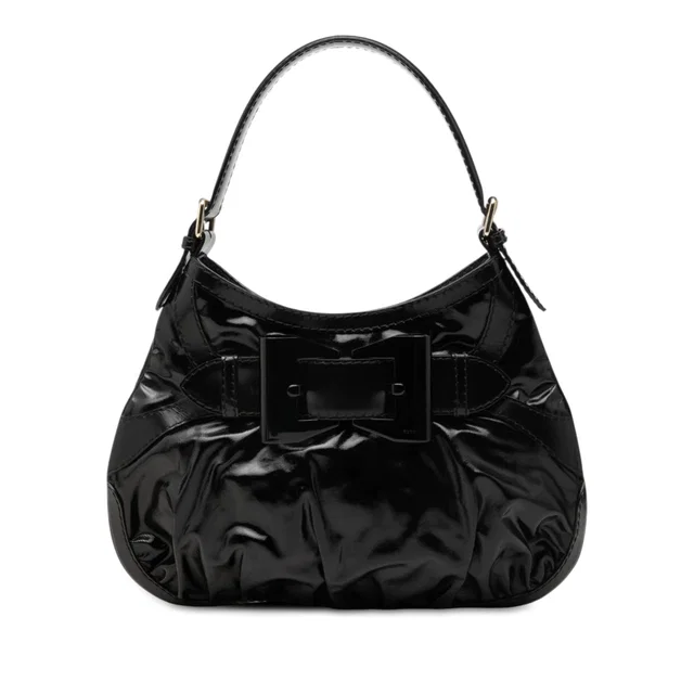 Black Gucci Medium Coated Canvas Dialux Queen Hobo in Black Coated canvas from Designer Revival, photo 1 of 1