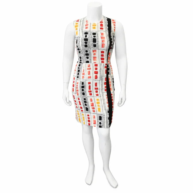 Etro Multicolor Geometric Print Sheath Dress in Multicolor from Clotheshorse Anonymous