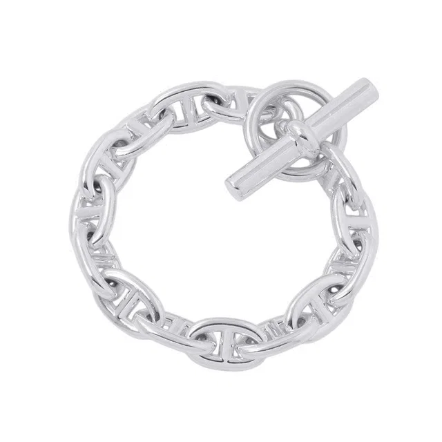 Hermès Chaine d'Ancre Bracelet 14 frames Size MM SV925 from GALLERY RARE